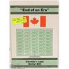 Image 1 : 233) RCM "END OF AN ERA" 4 UNCUT ONE DOLLAR BILLS