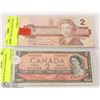 Image 1 : LOT WITH 1954 AND 1986 CANADIAN $2 NOTES