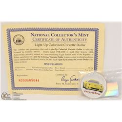NATIONAL COLLECTORS MINT CORVETTE DOLLAR 1908-2008