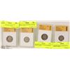 Image 1 : LOT OF 4 GRADED AMERICAN COINS