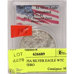 188) 2001 USA SILVER EAGLE WTC GROUND ZERO