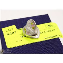 .925 DECORATIVE HEART LOCKET PENDANT