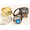 Image 1 : LOT OF 4 FASHION RINGS