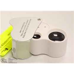 JEWELLERS DUAL MAGNIFIER WITH LED LIGHTS 30X60