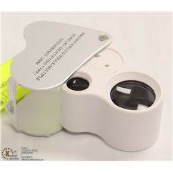 JEWELLERS DUAL MAGNIFIER WITH LED LIGHTS 30X60