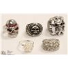 Image 1 : LOT OF 5 FASHION RINGS