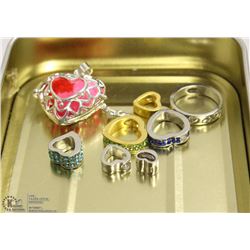 LOT OF HEARTS SHAPE  PENDANTS