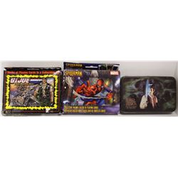 3 COLLECTOR TINS WITH PLAYING CARDS INCL GI JOE,