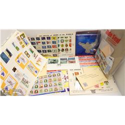 LOT OF STAMPS INCL SOME NEW AND SOME USED,