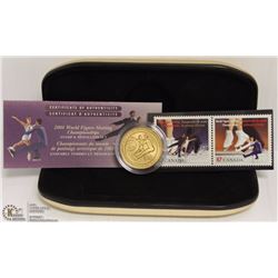 2001 WORLD FIGURE SKATING CHAMPIONSHIPS STAMP &