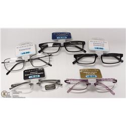 LOT OF 5 MAGNIVISION READING GLASSES STRENGTH +2.0