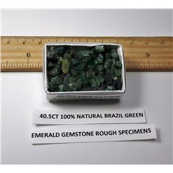 #14 - LOT OF NATURAL ROUGH EMERALDS