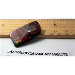#16 -  RED/GREEN FIRE AMMOLITE GEMSTONE
