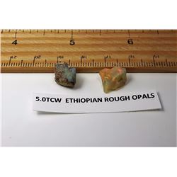 #19 - LOT OF 2 ETHIOPIAN ROUGH OPALS