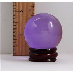 #17 -NATURAL PURPLE QUARTZ SPHERE & STAND