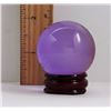 Image 1 : #17 -NATURAL PURPLE QUARTZ SPHERE & STAND