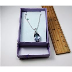 #23 - NATURAL AMETHYST PENDANT & CHAIN