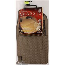 WEATHER TECH CLASSIC CAR MAT SET FRONT ONLY BROWN