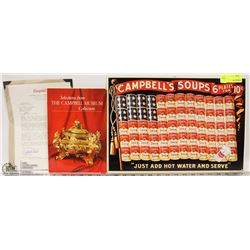 CAMPBELL'S SOUPS METAL SIGN, CAMPBELLS