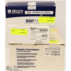 LOT OF 3 BRADY LABELING REFILLS