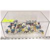 Image 1 : COLLECTION OF 29 PEYO BULLY SMURFS IN DISPLAY CASE