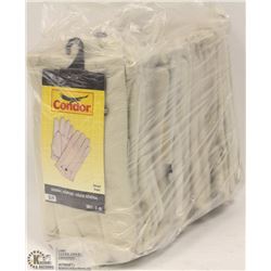 BUNDLE OF 12 LEATHER CONDOR LINED ROPER GLOVES