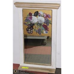 VINTAGE WOODEN MIRROR 16W X 27H