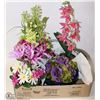 Image 1 : FLAT OF NEW HANDCRAFTED SILK FLORAL ARRANGEMENTS