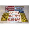 Image 1 : FLAT OF ASSORTED VINTAGE & NOVELTY LICENSE PLATES