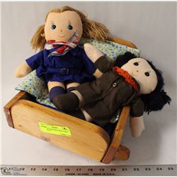 VINTAGE BROWNIE & GIRL GUIDE RAG DOLLS