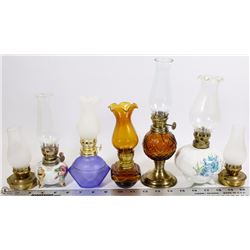 FLAT OF MINIATURE OIL LAMPS