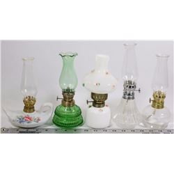 FLAT OF MINIATURE OIL LAMPS