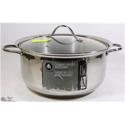 HOMETRENDS 13QT COVERED DUTCH OVEN