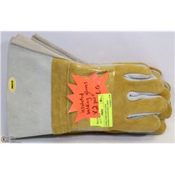 2 PAIRS ATPRO INSULATED WELDING GLOVES SIZE LARGE