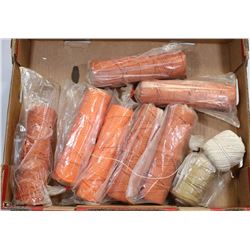 LARGE FLAT OF SKEINS OF CORD