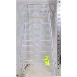 EVELOTS OVER THE DOOR POT LID RACK,SET OF 2,WHITE