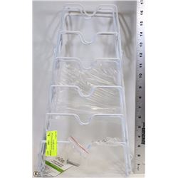 EVELOTS OVER THE DOOR POT LID RACK,SET OF 2,WHITE