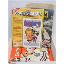 WAYNE GRETZKY LOT INCL TWO MAGAZINES, 1 CENTERFOLD