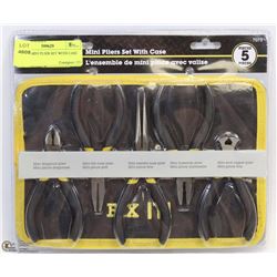 5 PIECE MINI PLIER SET WITH CASE