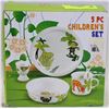 Image 1 : NEW 5PC CHILDRENS SET DISH SET