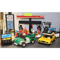 VINTAGE 1970'S PLAY MOBIL ESSO STATION GARAGE