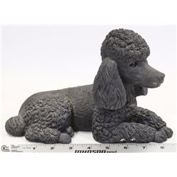 SIGNED BLACK SANDICAST POODLE