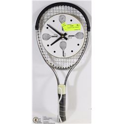 TENNIS RACKET CLOCK - MADE IN USA