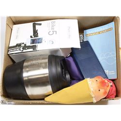 BOX W/ UTENSIL SET, 52OZ BUBBA KEG, BIKE 5