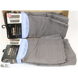 FLAT OF TWO PEWTER ECLIPSE BLACK OUT PANELS