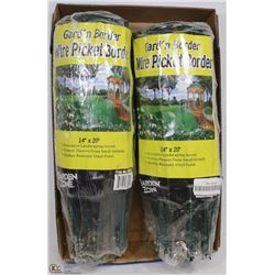 SET OF 2 NEW GARDEN BORDER WIRE