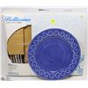 Image 1 : 16PC BELLISSIMO PLACE SETTING BLUE