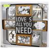Image 1 : HOMETRENDS "LOVE IS ALL YOU NEED" MULTI PICTURE