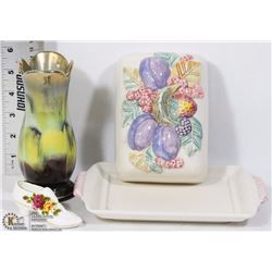 VINTAGE ITEMS BUTTER DISH