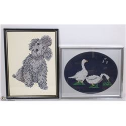 VINTAGE SET OF NEEDLE POINT